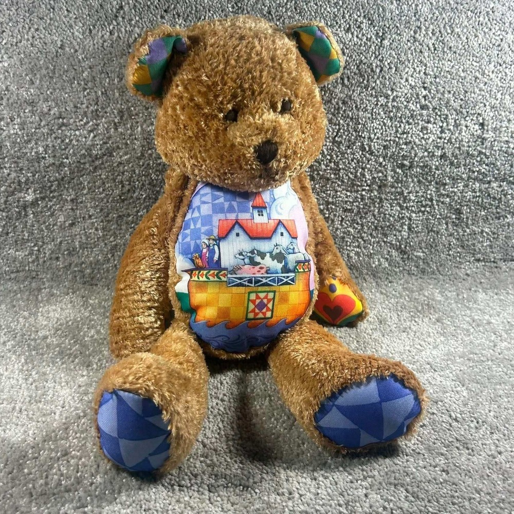 Boyds Bear Noahs Ark Jim Shore Plush Brown Folk Art Teddy Bear